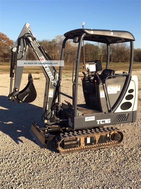 new 2013 terex tc16 mini excavator|terex tc16 specifications.